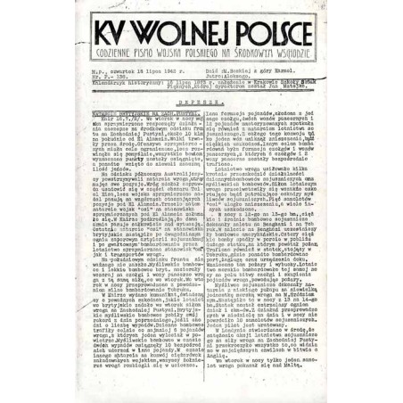 Ku Wolnej Polsce. Tygodnik Wojska Polskiego na Środkowym Wschodzie. Codzienne pismo Wojska Polskiego na Środkowym Wschodzie. 194