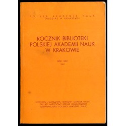 Rocznik Biblioteki Polskiej Akademii Nauk w Krakowie. R.26 (1981)