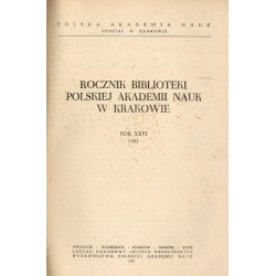 Rocznik Biblioteki Polskiej Akademii Nauk w Krakowie. R.26 (1981)
