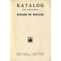 Katalog dzieł nakładowych Księgarni św. Wojciecha. Rok 1933, Listopad