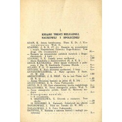 Katalog dzieł nakładowych Księgarni św. Wojciecha. Rok 1933, Listopad