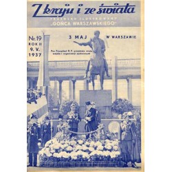 Z Kraju i ze Świata. Przegląd ilustrowany "Gońca Warszawskiego". R.2 (1937). Nr 19 (9 maja 1937) / 3 Maj Warszawa Ignacy Mościck