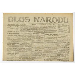 Głos Narodu. R.25 (1917). Nr 187 (8 sierpnia 1917). Wydanie wieczorne