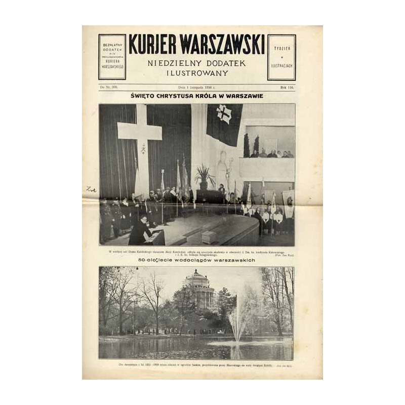 Kurjer Warszawski. Niedzielny dodatek ilustrowany. R.116 (1936). Nr 300 (1 listopada 1936) / Warszawa, Toruń