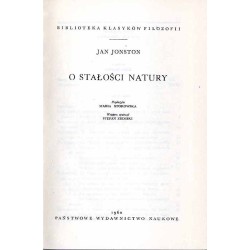O stałości natury
