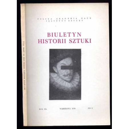 Biuletyn Historii Sztuki. R. 40 (1978). Nr 2 / Gniezno / Antoni Kamieński / Bacciarelliana
