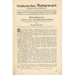 Ostdeutscher Naturwart. Illustrierte Heimat-Zeitschrift für Naturwissenschaften, Naturschutz, Heimatforschung und Unterricht in