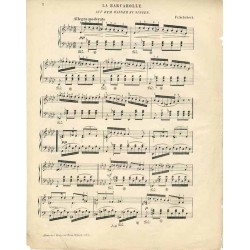 La Barcarolle. Auf dem Wasser zu Singen [na fortepian]