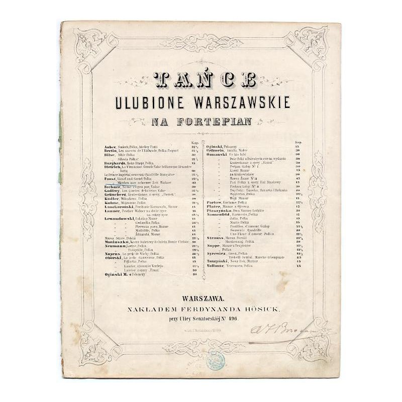 "Mährchen aus schöner Zeit". Walzer. Op. 96 [na fortepian]