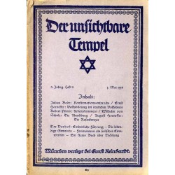 Der unsichtbare Tempel. Monatsschrift zur Sammlung der Geister. 3. Jahrgang (1918). H.5 (Mai 1918)