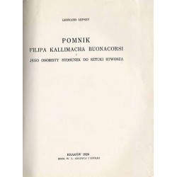 Pomnik Filipa Kallimacha Buonacorsi i jego osobisty stosunek do sztuki Stwosza
