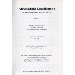 Almanach der Graphikpreise für Künstlergraphik aller Techniken. Angebote und Ergebnisse wichtiger Auktionen aus Deutschland und