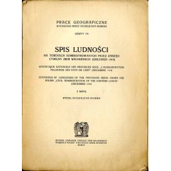 Spis ludności na terenach administrowanych przez Zarząd Cywilny Ziem Wschodnich (grudzień 1919)  Statistique nationale des prov