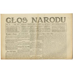 Głos Narodu. R.25 (1917). Nr 101 (28 kwietnia 1917). Wydanie popołudniowe