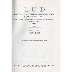 Lud. Rocznik Polskiego Towarzystwa Ludoznawczego. T.62 (1978)