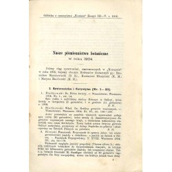 Nasze piśmiennictwo botaniczne w roku 1904