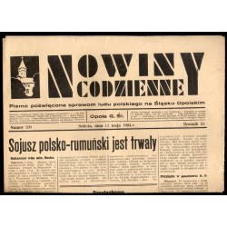 Nowiny Codzienne. Pismo poświęcone sprawom ludu polskiego na Śląsku Opolskim. R.24 (1934). Nr 106 (12 maja 1934)