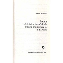 Sztuka złotników toruńskich okresu manieryzmu i baroku