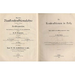 Allgemeine Baukonstruktionslehre mit besonderer Beziehung auf das Hochbauwesen. 3t. w 3 woluminach
