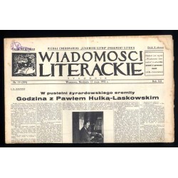 Wiadomości Literackie. Tygodnik. R.12 (1935). Nr 19 (599) (12 maja 1935)