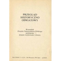 Przegląd Historyczno-Oświatowy. Kwartalnik Polskiego Towarzystwa Pedagogicznego poświęcony dziejom oświaty i wychowania. R.34 (1