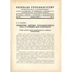 Przegląd Fotograficzny. Miesięcznik ilustrowany. Organ  Fotoklubu Wileńskiego i Lwowskiego Towarzystwa Fotograficznego. R. 3 (19