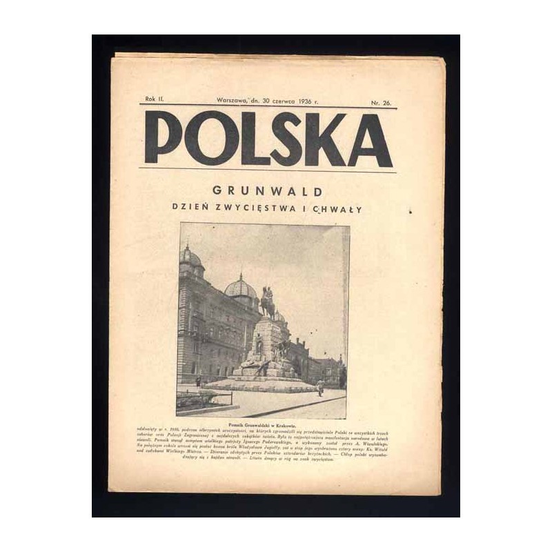 Polska. R.2 (1936). Nr 26 (30 czerwca 1936). Grunwald Dzień Zwycięstwa i Chwały