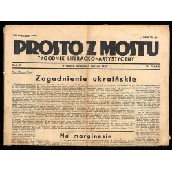Prosto z Mostu. Tygodnik literacko-artystyczny. R.4 (1938). Nr 2 (168) (9 stycznia 1938)