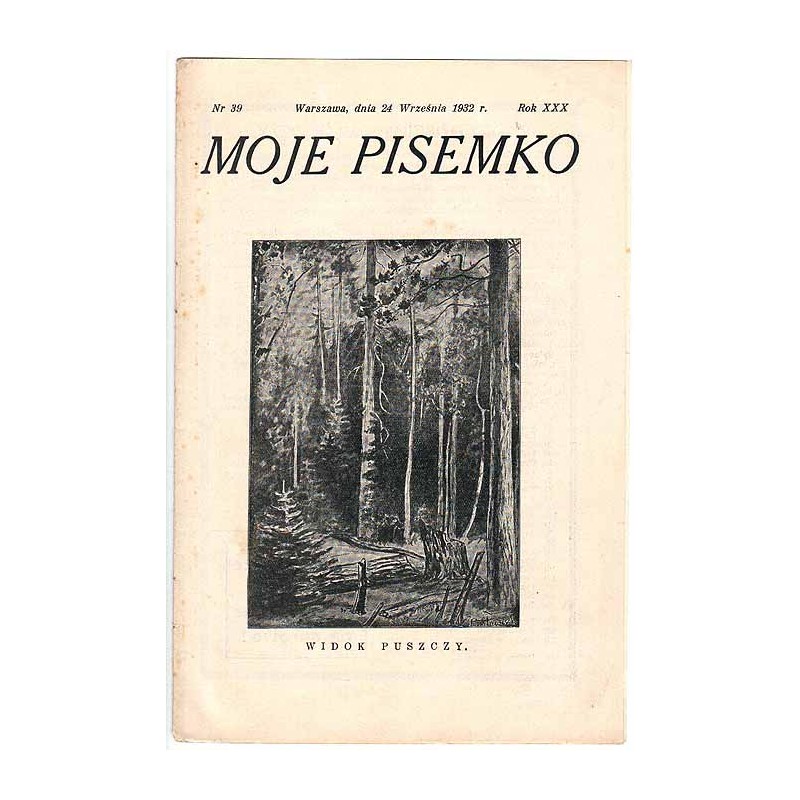Moje Pisemko. R.30 (1932). Nr 39 (24 września 1932)