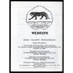 Ułan Poznański. Biuletyn informacyjny Koła 15 Pułku Ułanów Poznańskich Im. Generała Władysława Andersa. R.53 (1997). Nr 1/133 (I