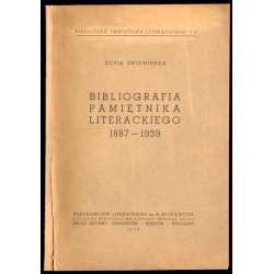 Bibliografia Pamiętnika Literackiego i Pamiętnika Tow. Literackiego im. Adama Mickiewicza 1887-1939