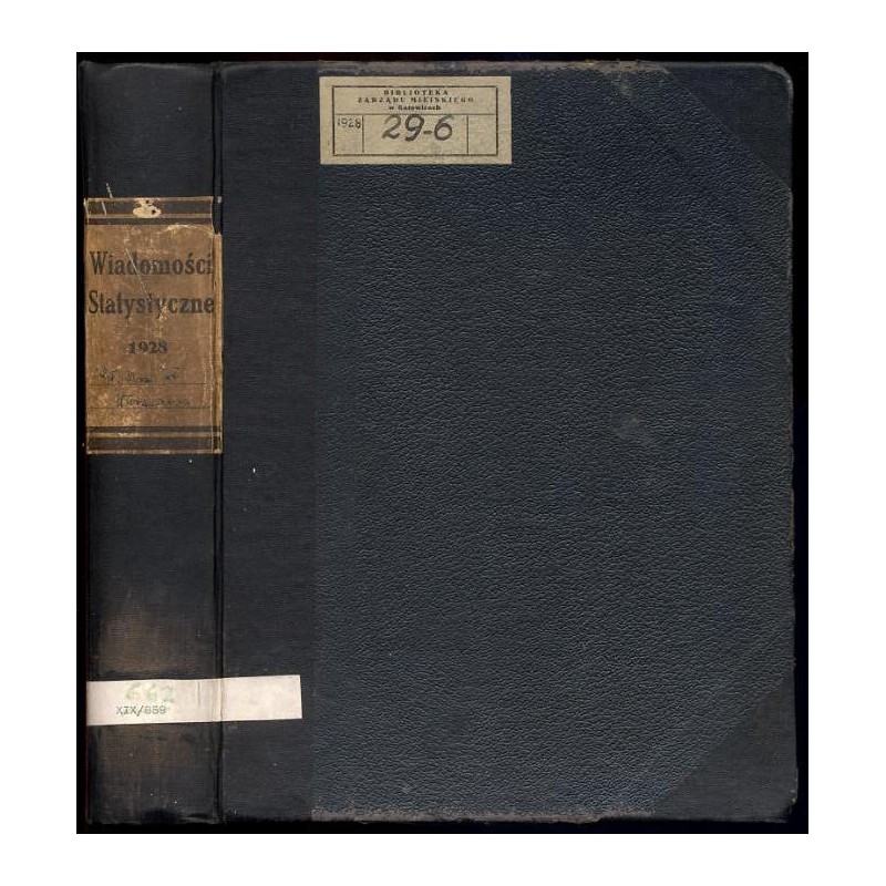Wiadomości Statystyczne Głównego Urzędu Statystycznego. R.6 (1928). Z.1-24