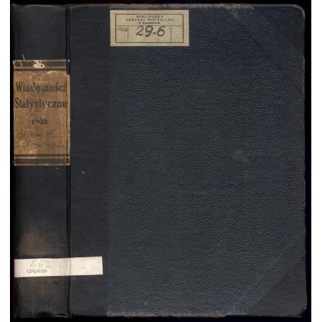 Wiadomości Statystyczne Głównego Urzędu Statystycznego. R.6 (1928). Z.1-24
