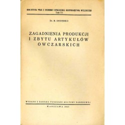 Zagadnienia produkcji i zbytu artykułów owczarskich