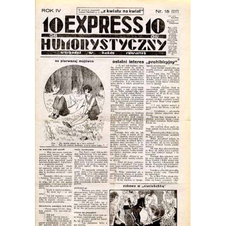 Express Humorystyczny. R.4 (1933). Nr 15 (137) / Marian Dąbrowski (Emden): Krew na chryzantemach. Romans Z kwiatu na kwiat. Rom