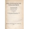 Der Ostdeutsche Volksboden. Aufsätze zu den Fragen des Ostens