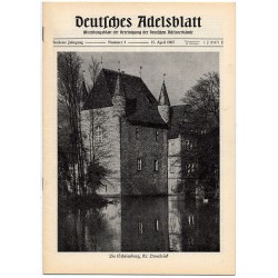 Deutsches Adelsblatt. 6. Jahrgang (1967). Nr 4 (15 IV 1967) [Die Schelenburg, Kr. Osnabrück]