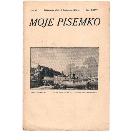 Moje Pisemko. R.28 (1930). Nr 45 (8 listopada 1930)