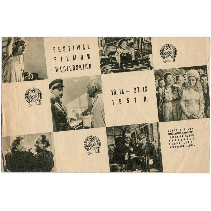 Festiwal Filmów Węgierskich 18.IX-27.IX 1951 r