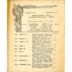 Antykwarjat Polski Jakóba Hölzla, Lwów, Rynek 29. Katalog Nr 45 Książek polskich i obcych przeważnie wyczerpanych i rzadkich