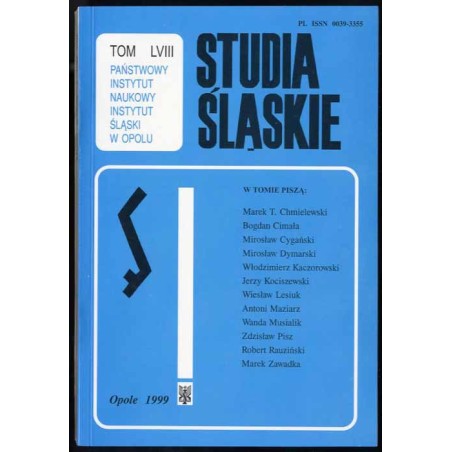 Studia Śląskie. T.58 (1999)