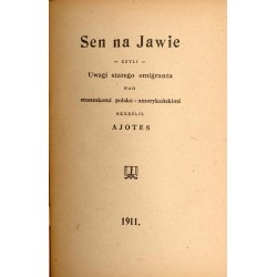 Sen na jawie czyli Uwagi starego emigranta nad stosunkami polsko-amerykańskimi