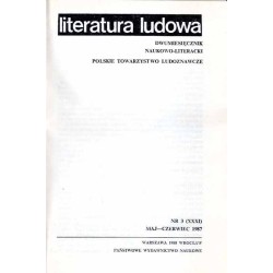 Literatura Ludowa. Dwumiesięcznik naukowo-literacki. R. 31 (1987). Nr 1-6 / komplet
