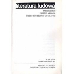 Literatura Ludowa. Dwumiesięcznik naukowo-literacki. R. 31 (1987). Nr 1-6 / komplet