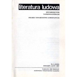 Literatura Ludowa. Dwumiesięcznik naukowo-literacki. R. 31 (1987). Nr 1-6 / komplet