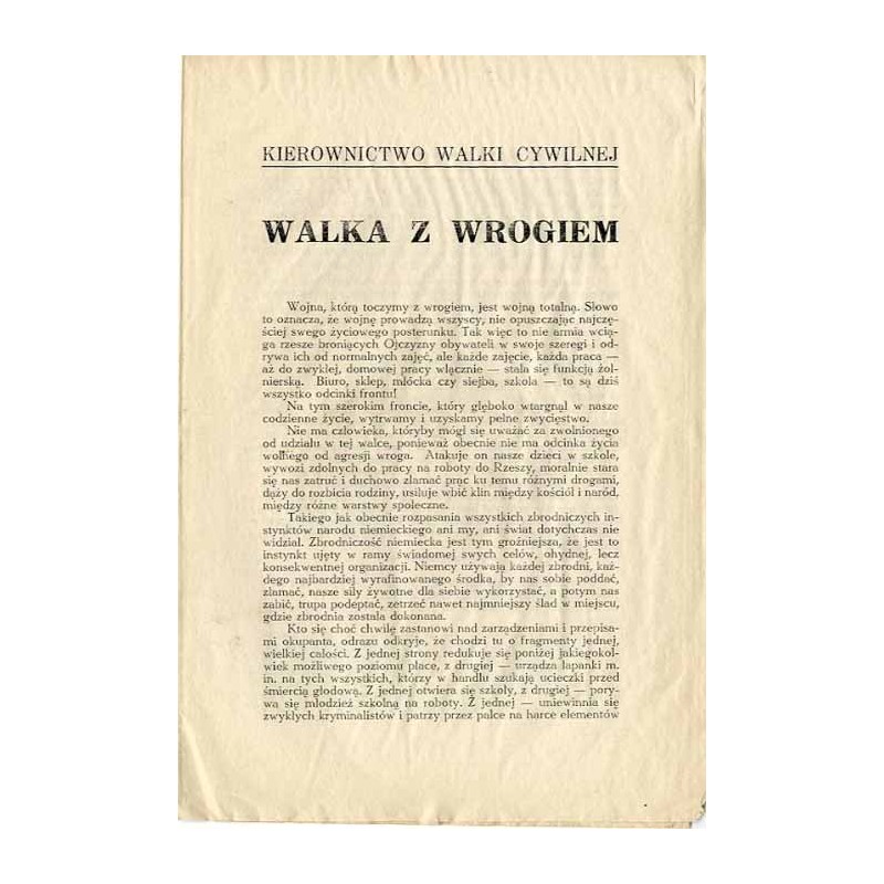 Walka z wrogiem