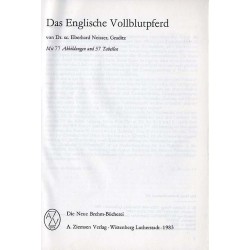 Das Englische Vollblutpferd