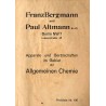 Franz Bergmann und Paul Altmann K.-G. Berlin NW7, Luisenstraße 45. Apparate und Gerätschaften im Gebiet der Allgemeinen Chemie.