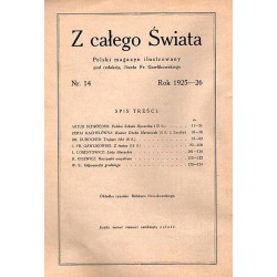 Z Całego Świata. Polski magazyn ilustrowany. Nr 14 (1925-1926) [Bohdan Bartłomiej Nowakowski]