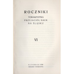 Roczniki Towarzystwa Przyjaciół Nauk na Śląsku. R.6 (1938)